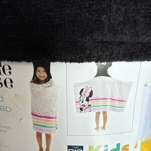 Disney Minnie Mouse Hooded Beach Swim Bath Wrap Towel 25" x 50" Pink The Big One